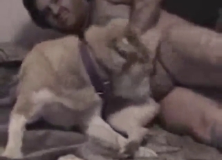 Hairy and horny dude fucks a beast sideways